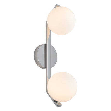 Rayna Rated 2lt Wall Light Chrome IP44