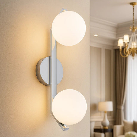 Rayna Rated 2lt Wall Light Chrome IP44
