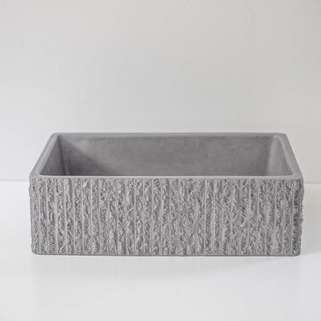 Sticks & Stone Concrete Rugged Rectangle Basin