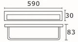 RECXIS Single Towel Rail 600mm