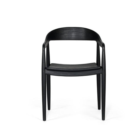 Reed Teak Armchair – Black 0.57m