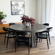 Reed Teak Armchair – Black 0.57m