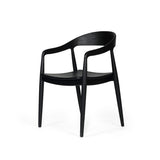 Reed Teak Armchair – Black 0.57m