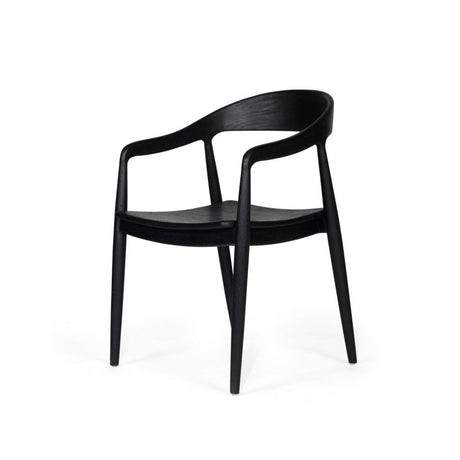 Reed Teak Armchair – Black 0.57m