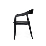 Reed Teak Armchair – Black 0.57m