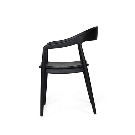 Reed Teak Armchair – Black 0.57m