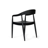 Reed Teak Armchair – Black 0.57m