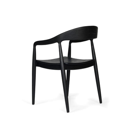 Reed Teak Armchair – Black 0.57m