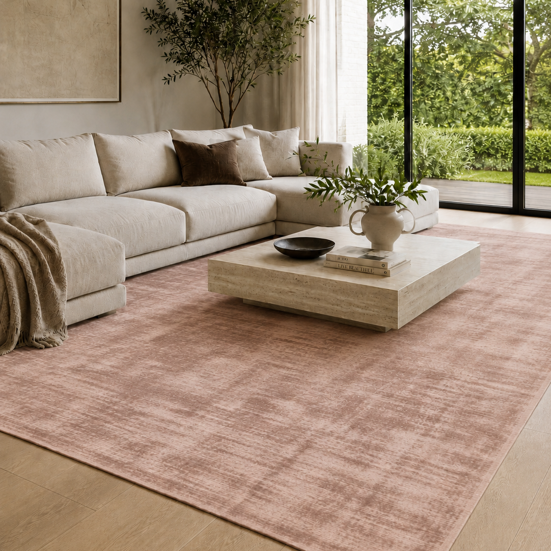 Reverie Rose Brown Rug