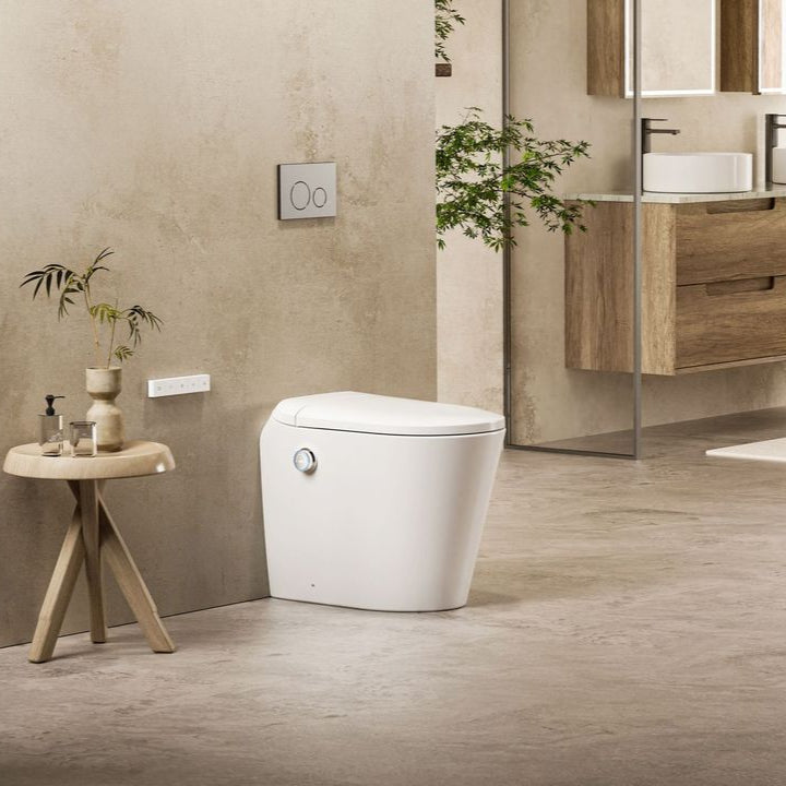AUTOLUX Rimless Wall Faced Floor Smart Toilet