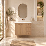 Riva Tofino Wall Hung Vanity Coastal Oak 