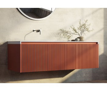 RIMINI Wall-Hung Vanity Potters Clay (All Sizes)