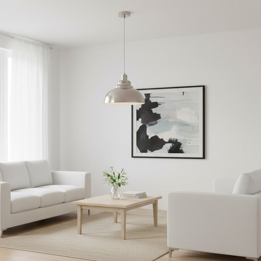 Risto 1Lt Pendant Satin Chrome