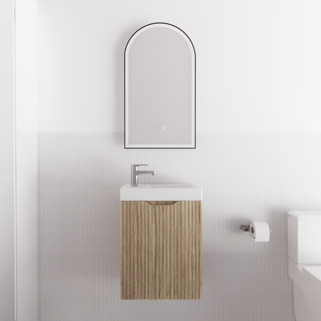 ABS Vienna Mini Wall Hung Vanity 450 (American Oak)