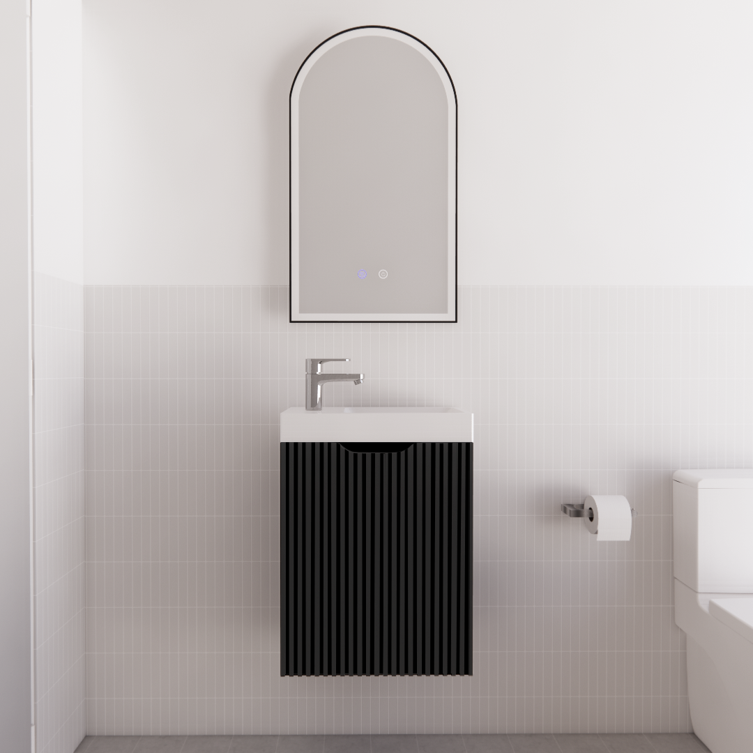 ABS Vienna Mini Wall Hung Vanity 450 (Matte Black)