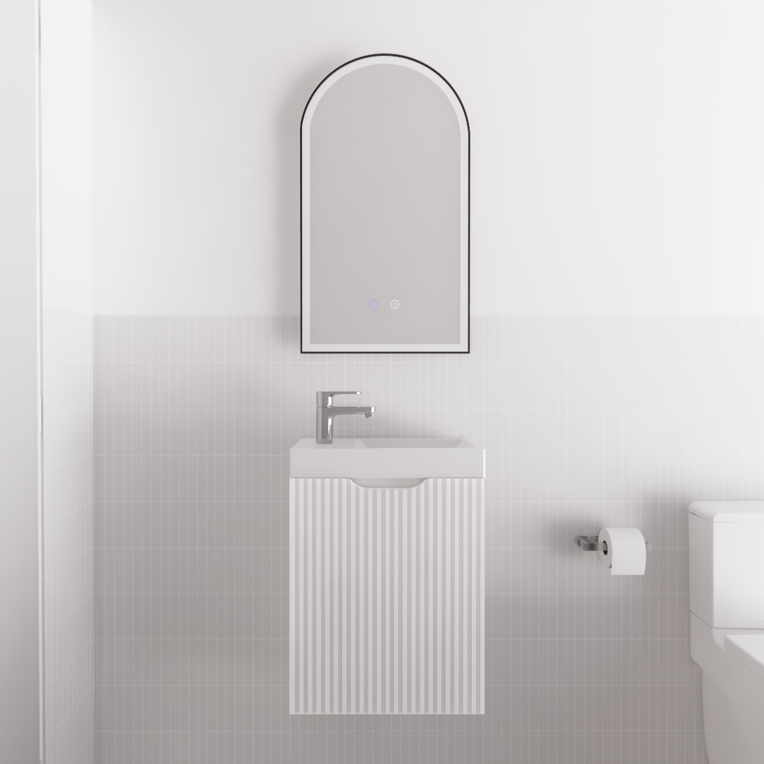 ABS Vienna Mini Wall Hung Vanity 450 (Matte White)