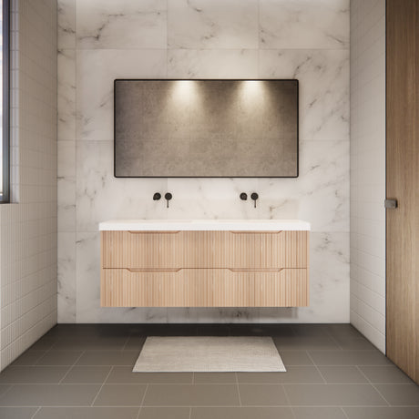 Riva BALI Wall Hung Vanity American Oak 