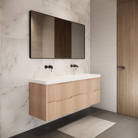 Riva BALI Wall Hung Vanity American Oak 