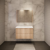 Riva BALI Wall Hung Vanity American Oak 