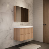 Riva BALI Wall Hung Vanity American Oak 