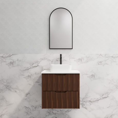 Riva BALI Wall Hung Vanity Brown Oak (All Sizes)
