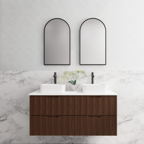 Riva BALI Wall Hung Vanity Brown Oak (All Sizes)