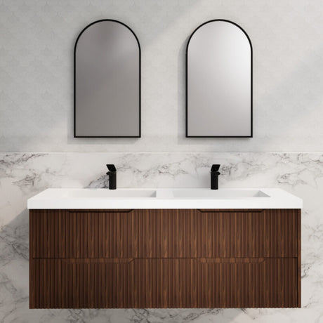 Riva BALI Wall Hung Vanity Brown Oak 