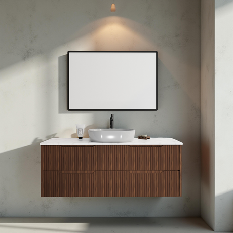 Riva BALI Wall Hung Vanity Brown Oak 