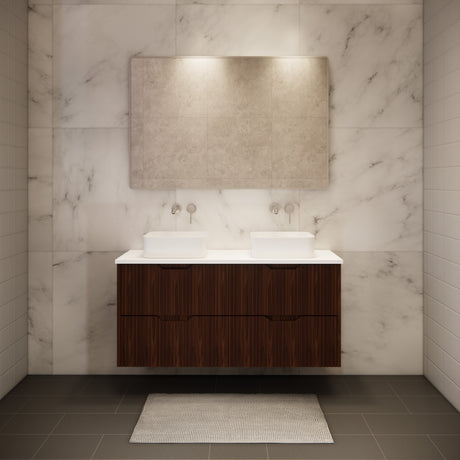 Riva BALI Wall Hung Vanity Brown Oak 