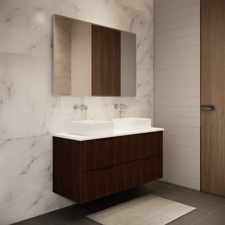 Riva BALI Wall Hung Vanity Brown Oak 