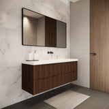 Riva BALI Wall Hung Vanity Brown Oak 