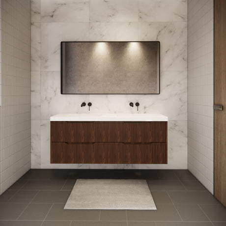 Riva BALI Wall Hung Vanity Brown Oak 