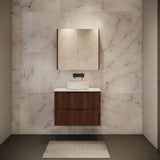 Riva BALI Wall Hung Vanity Brown Oak 