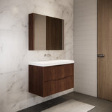 Riva BALI Wall Hung Vanity Brown Oak 