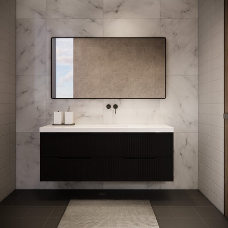 Riva BALI Wall Hung Vanity Matte Black