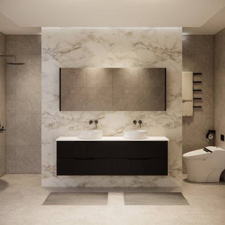 Riva BALI Wall Hung Vanity Matte Black