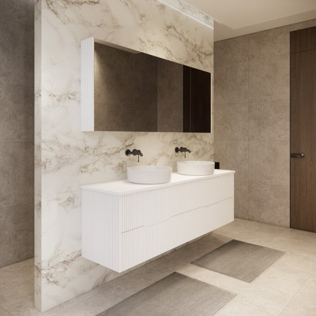 Riva BALI Wall Hung Vanity Matte White