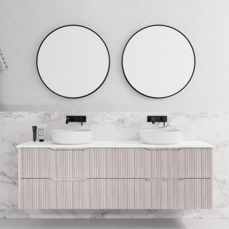 Riva BALI Wall Hung Vanity White Oak (All Sizes)
