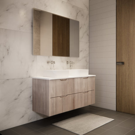 Riva BALI Wall Hung Vanity White Oak 