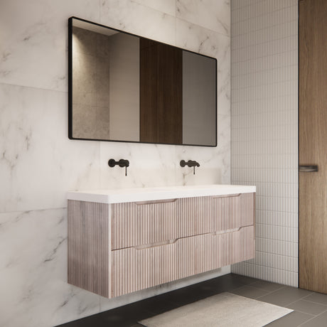 Riva BALI Wall Hung Vanity White Oak 