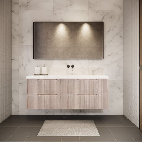 Riva BALI Wall Hung Vanity White Oak 