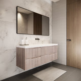 Riva BALI Wall Hung Vanity White Oak 