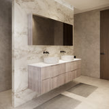 Riva BALI Wall Hung Vanity White Oak 