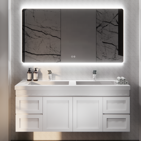 Riva HAWAII Wall Hung Vanity Matte White 