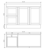 Riva MIAMI Freestanding Vanity Matte White