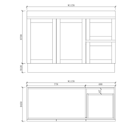 Riva MIAMI Freestanding Vanity Matte White
