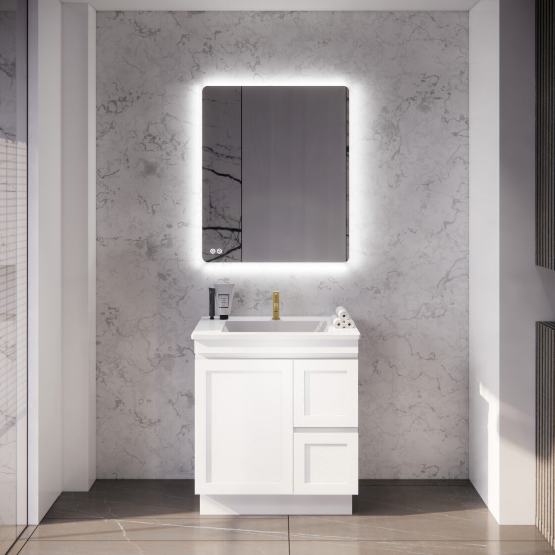Riva MIAMI Freestanding Vanity Matte White