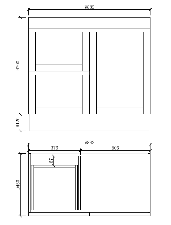 Riva MIAMI Freestanding Vanity Matte White