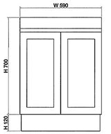 Riva MIAMI Freestanding Vanity Matte White