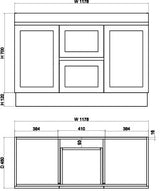 Riva MIAMI Freestanding Vanity Matte White